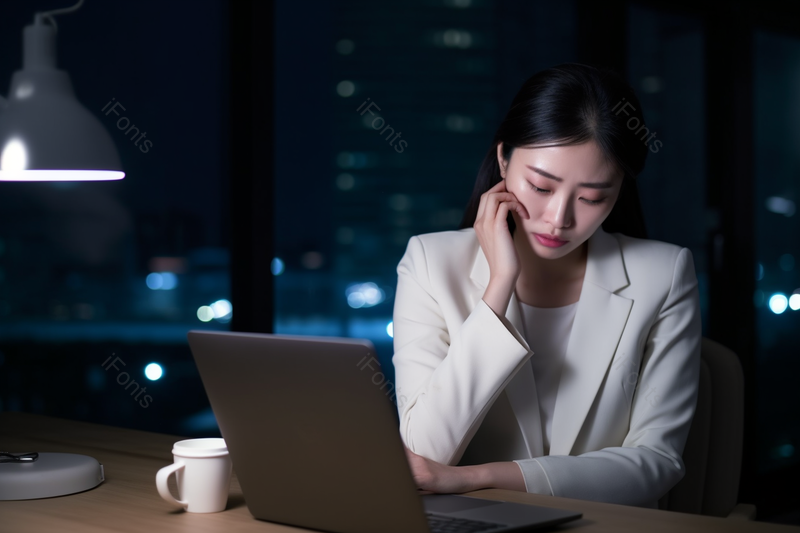 商务女士办公室加班,高清,摄影图,摄影图片,图片大全,摄影图免费下载